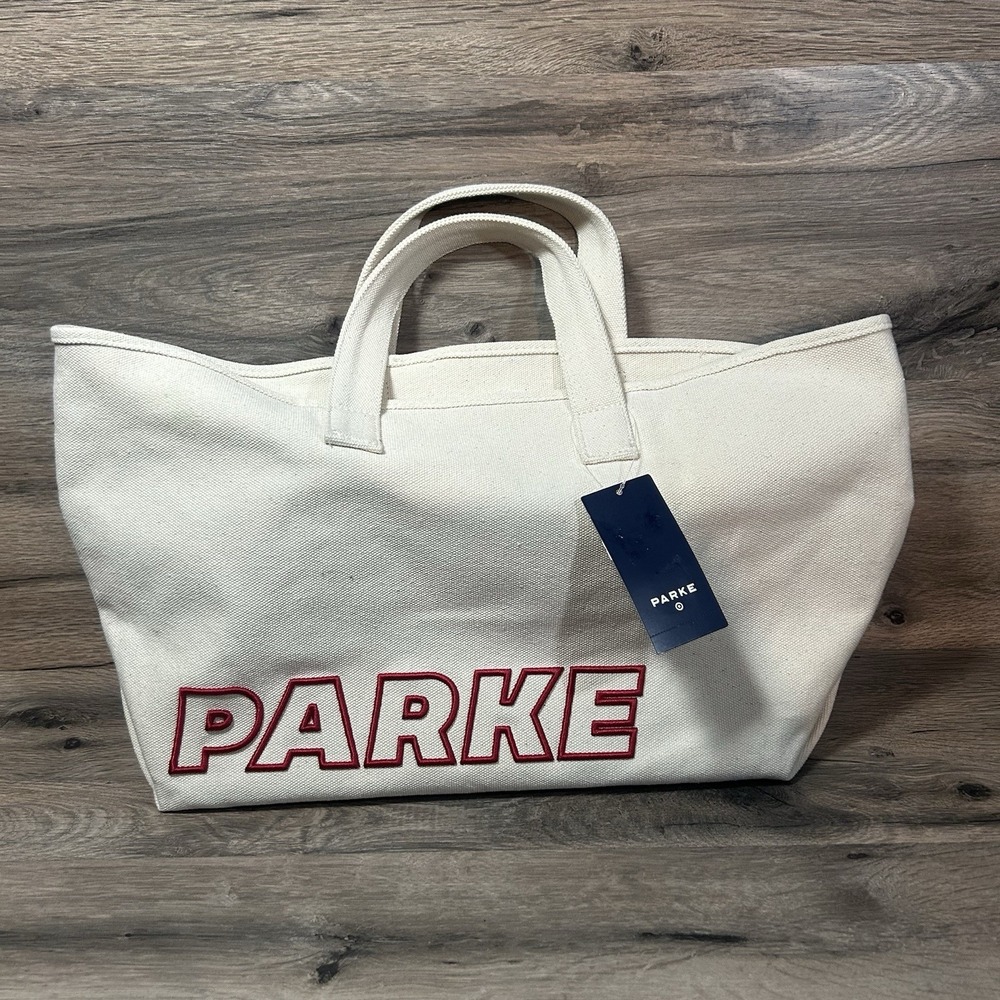 Parke x Target Canvas Tote Bag - Natural New Large In Hand